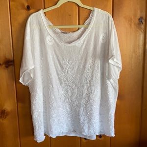Bellambra white top made & purchased in Italy